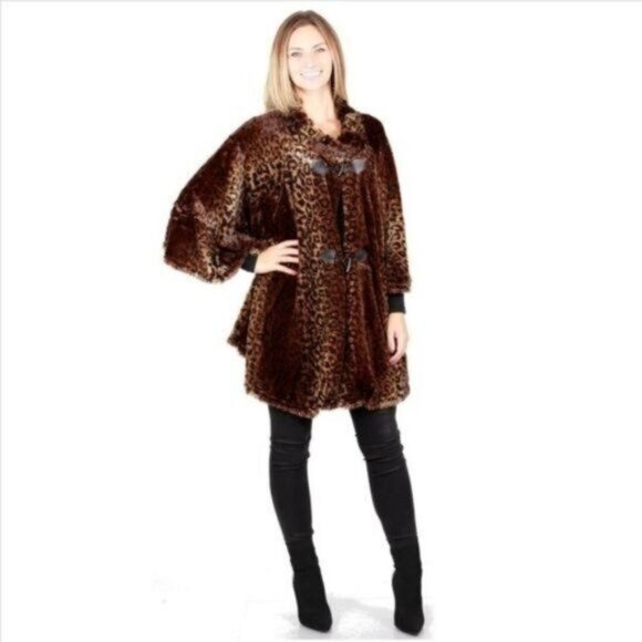 LEOPARD SWING JACKET-NEW. ONE SIZE FITS MOST -NEW - Picture 3 of 5